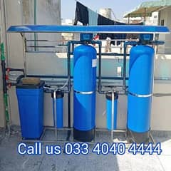 Home water softener plant