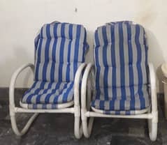 outdoor chairs pair