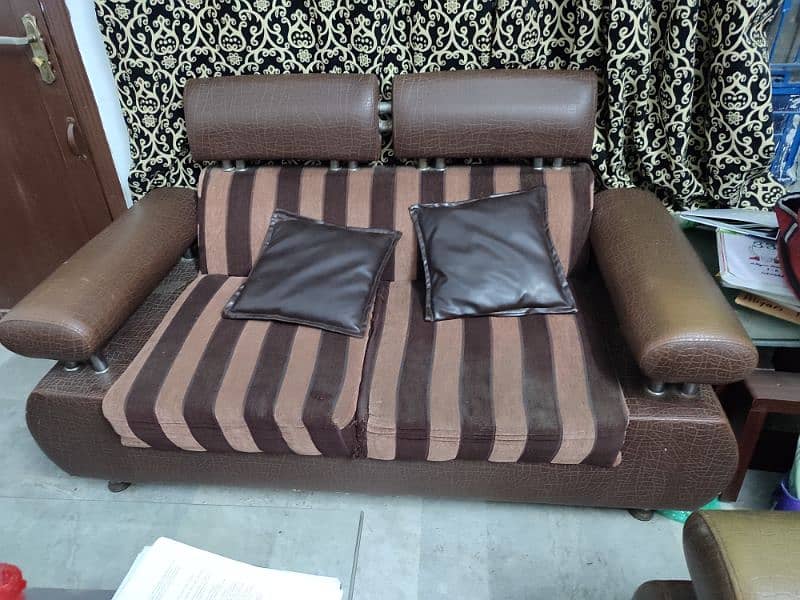 7 Seater sofa set with 2 side tables and 1 center table 1