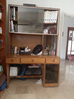 Storage cabinets and study table