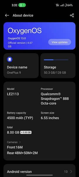 One plus 9  5G 6