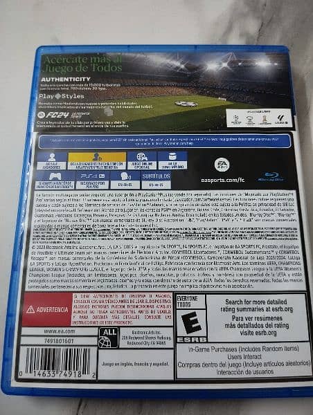 FC 24 game for PS4, 10/10 condition serious Buyer only contact 1