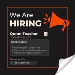 Need Female & Male Quran Tutor