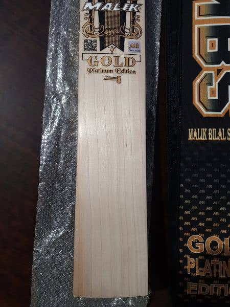 Brand New MB Malik MBS gold platinum edition hard ball cricket bat 3