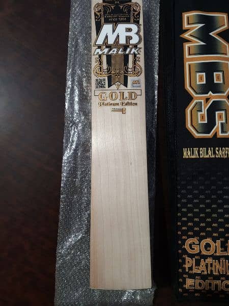 Brand New MB Malik MBS gold platinum edition hard ball cricket bat 4