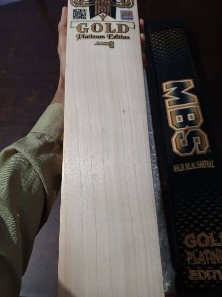 Brand New MB Malik MBS gold platinum edition hard ball cricket bat 6