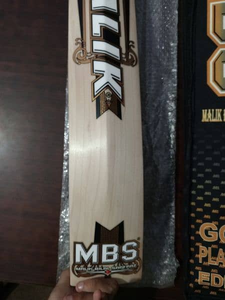 Brand New MB Malik MBS gold platinum edition hard ball cricket bat 9