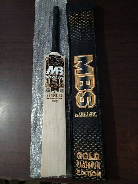 Brand New MB Malik MBS gold platinum edition hard ball cricket bat 14