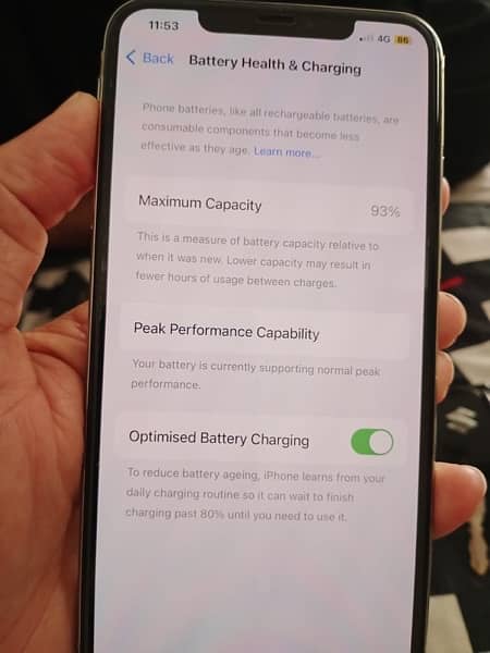 iPhone xsmx water pack  battery health 93 box charger condition 2