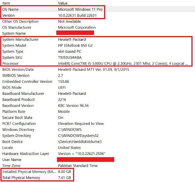 HP EliteBook 850 G2 i5 Fifth Generation 5