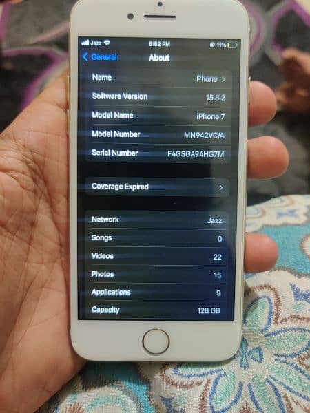 Iphone 7 , 128 gb , pta approved, 10 / 8 condition 4