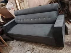 5 Seater wooden sofa set with 2 tables