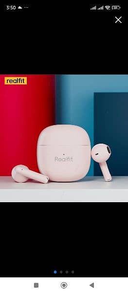 RealFit Wireless Earphones Brand New Box Pack 3