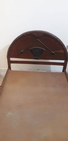 2 Wooden Single bed set 3