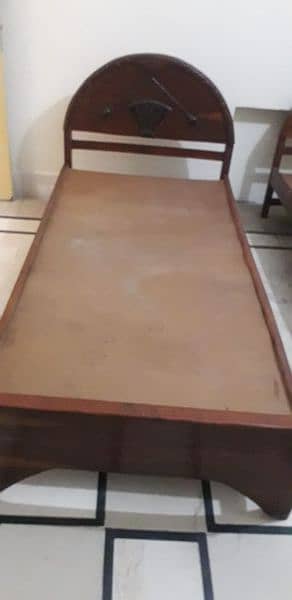 2 Wooden Single bed set 4