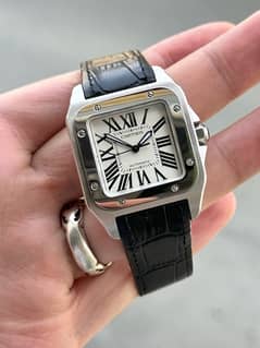 cartier santos 100 Medium Original swiss Watch