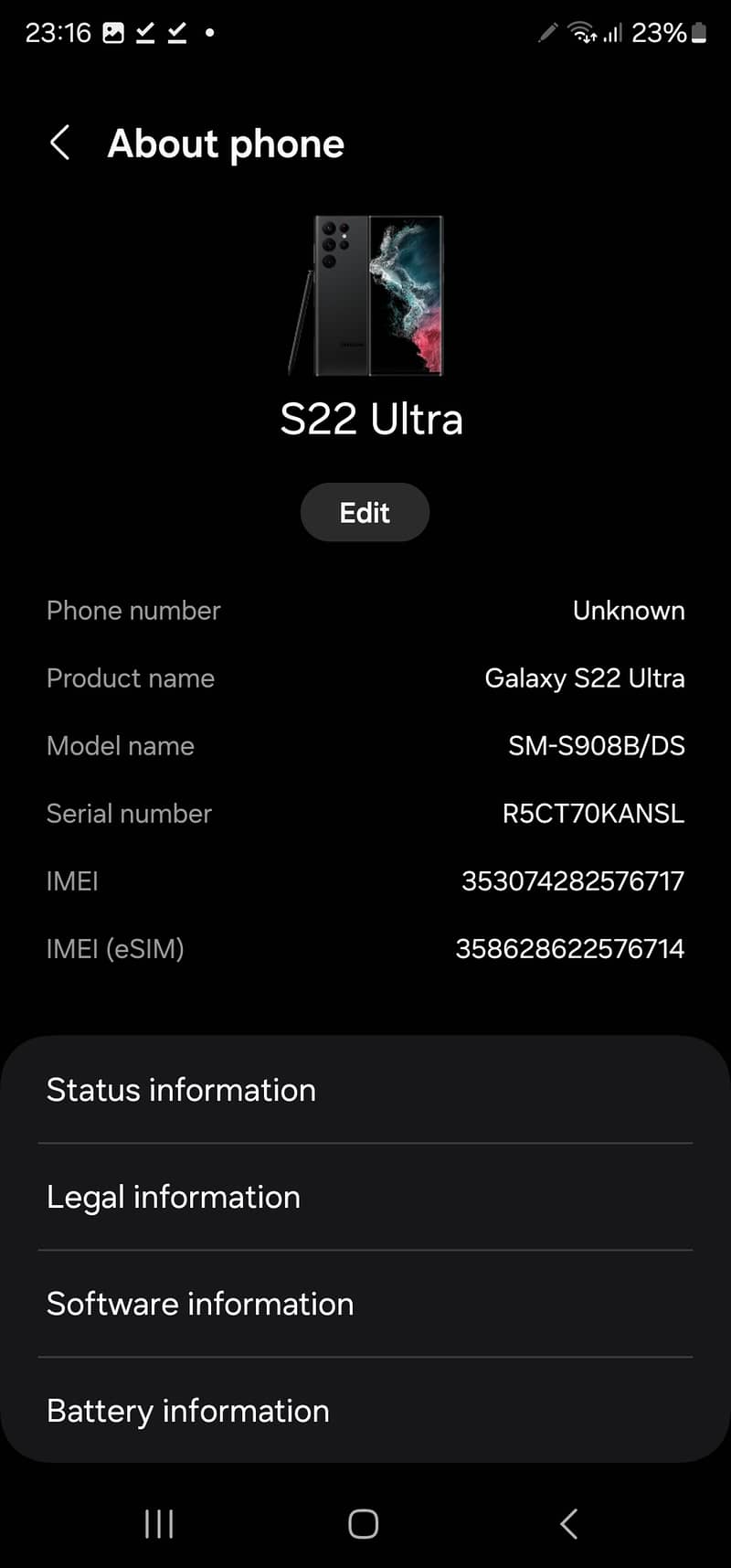 Samsung Galaxy S22 Ultra | 128GB Phantom Black | without S pen 4