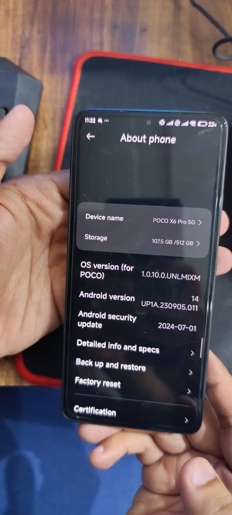 POCO X6 Pro 12GB RAM | 512GB ROM | 10/10 Condition | With Box & Charge 2