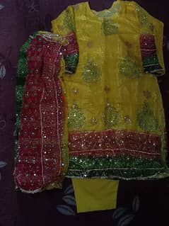 Chiffon Mehndi/Mayon Suit