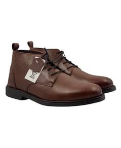 LEATHER CHUKKA BOOTS BROWN