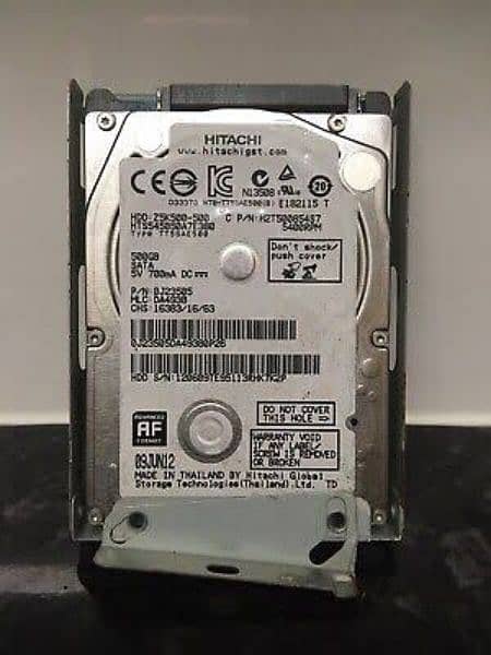 500GB LAPTOP HARD DRIVE/(03327944046) 0