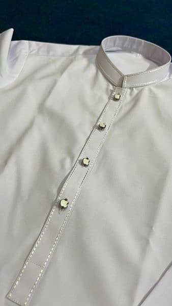 KURTA SHALWAR KAMEEZ WHITE BEST MATERIAL ESPECIALLY FOR MADARSA 1