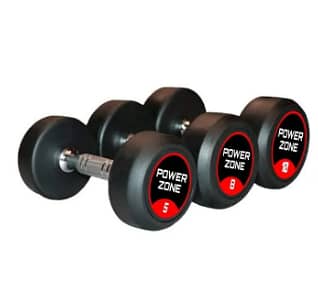 Premium Rubber Coated Dumbells Metal Handle ke Saath | Durable 10