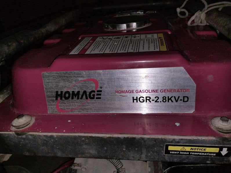 homage generator 2.8kv seald engine 03332191829 4