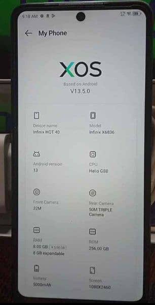 Infinix hot 40 8/256 2