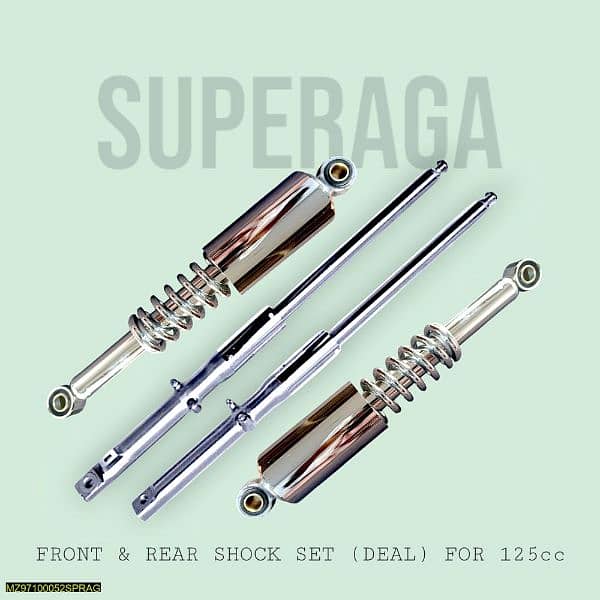 Superaga front n rear shock set prime qulaity for 125cc motorcycle 3