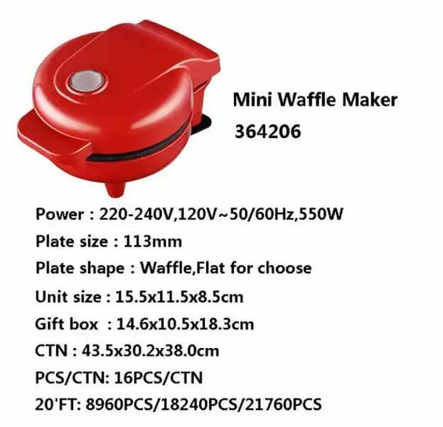 Mini waffle maker 9