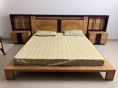 Complete Shisham Bed Set/Wooden Bed Set/Side Tables/Book Rack/CD Rack