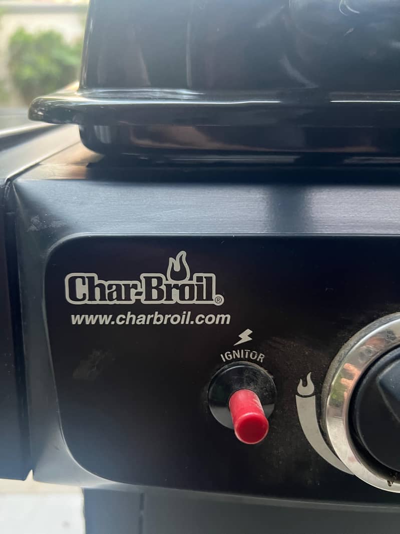 Gas Barbque Grill with 01 burner. Make# Char-Broil American. 8