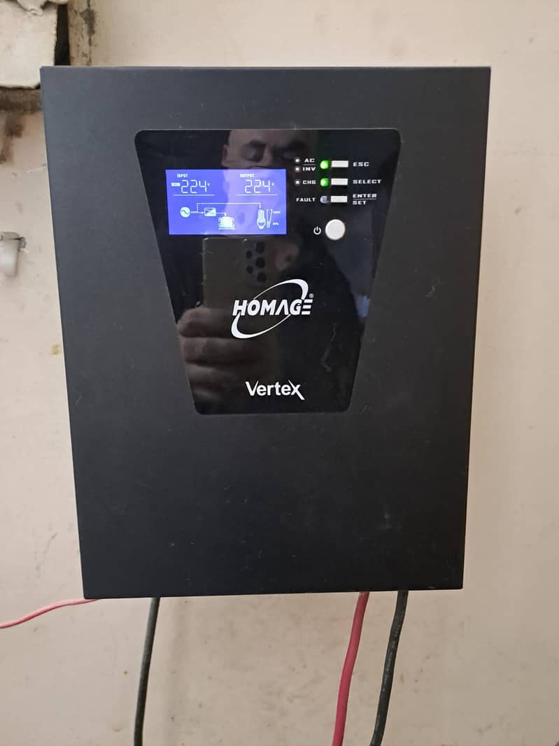 1000 watts Hybrid UPS complete system 1