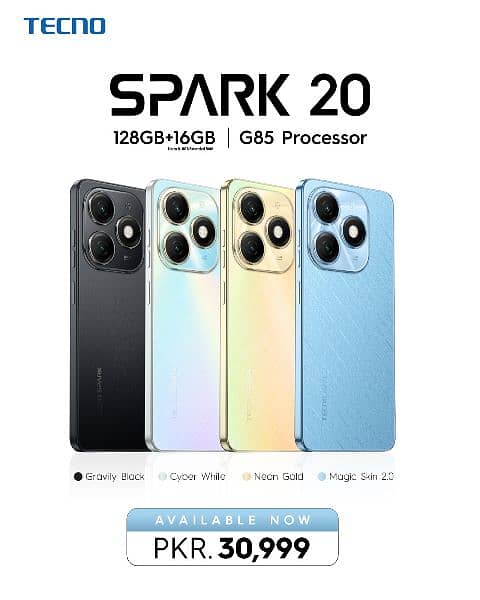 Tecno Camon 30 / spark 20 pro Box pack spark Go spark 20 20c 20 pro+ 4