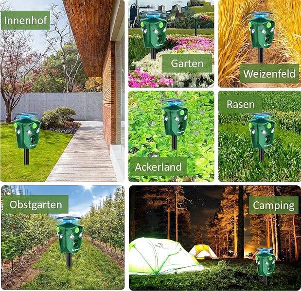 Amazon Branded Solar birds Ultrasonic Animal Repeller Pest control 5