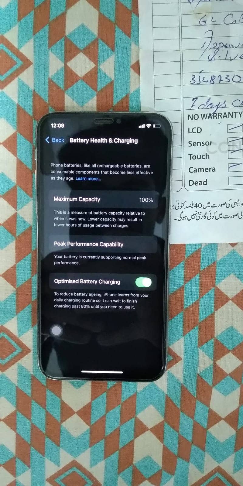 iPhone x 64gb pta approved 6