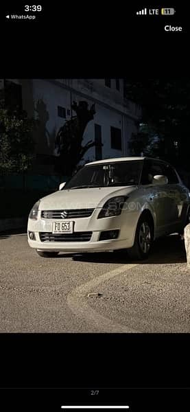 white Suzuki Swift 2015/18, Islamabad registered 3