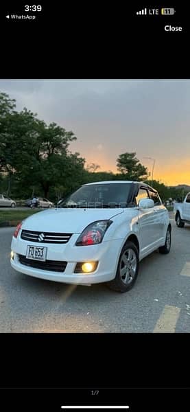 white Suzuki Swift 2015/18, Islamabad registered 4