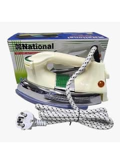 National Dry Iron 1000W Double Plates