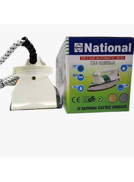 National Dry Iron 1000W Double Plates 2