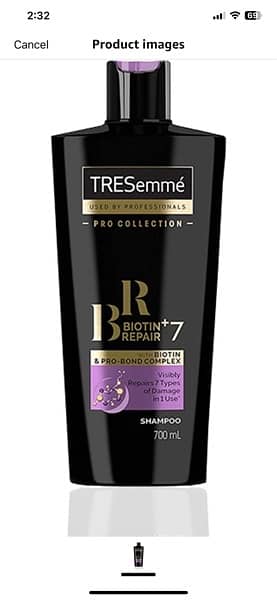 TRESemme Biotin+ Repair 7 Shampoo 700 ml 0