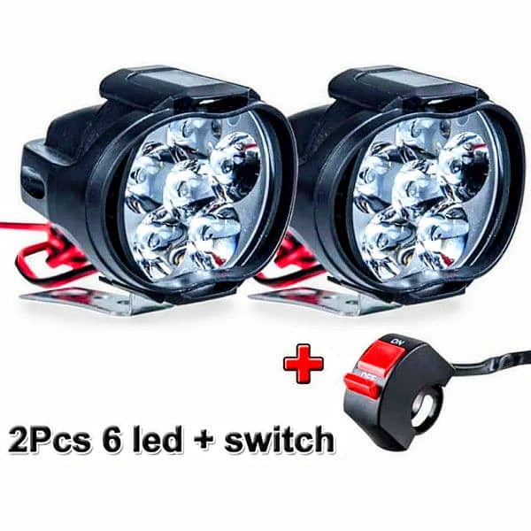 {2 PCS LED lights Bike headlight} 1