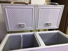 double door freezer full size all ok excellent condition 0