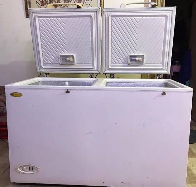 double door freezer full size all ok excellent condition 5