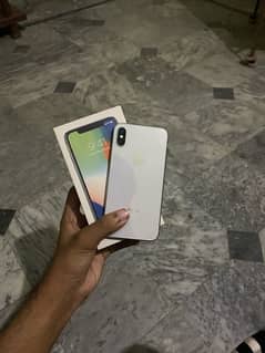 i Phone X 64GB PTA Approved (JV) With BoX 03407355171