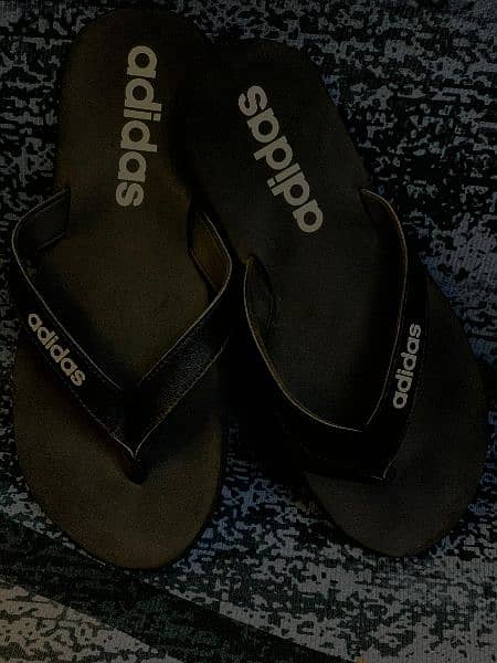 Adidas original black eezy flip flops 0