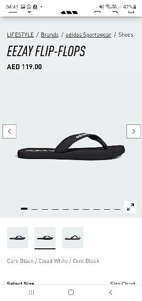 Adidas original black eezy flip flops 4