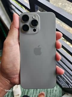 IPhone 15 Pro Max 256GB JV Natural Titanium 10/10 Only Set