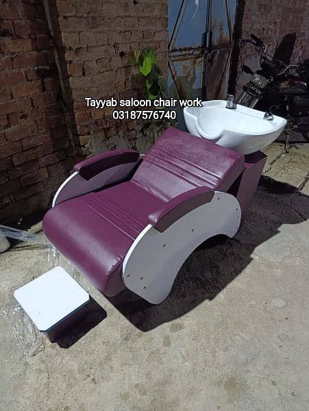 Saloon Chair/Parlour Chair/Facial Bed/Hair Wash Unit/Pedicure/salon 4